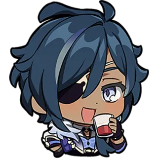 ๐น 60088e98 Kaeya Genshin Impact kaeya, genshin impact, anime, chibi, gaming telegram sticker