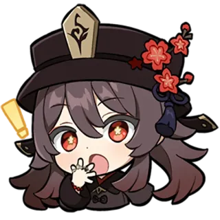 โผ๏ธ c46256c6 Hu Tao Genshin Impact genshin impact, hu tao, anime, video game, cute, character telegram sticker