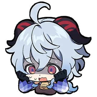 😱 4a7daada Ganyu Genshin Impact Anime, Personaje, Juego, Cryo, Cabra, Lindo telegram sticker