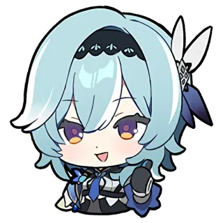 👍 cd8db8fc Eula Genshin Impact Anime, Chibi, Videojuego, Genshin Impact, Lindo telegram sticker