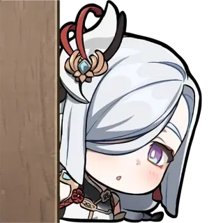 👀 195bffb8 Shenhe Genshin Impact Аниме, Видеоигра, Genshin Impact, Шэнь Хэ whatsapp sticker