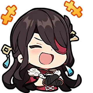 😂 7569f3f2 Beidou Genshin Impact Аниме, Видеоигра, Милый, Стикер, Бэйдоу, Genshin Impact whatsapp sticker