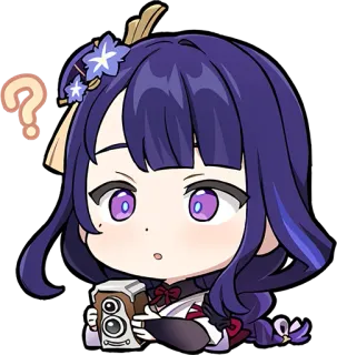 😯 92e688a3 Raiden Shogun Genshin Impact видеоигра, персонаж, аниме, стикер, райдэн сёгун, genshin impact whatsapp sticker