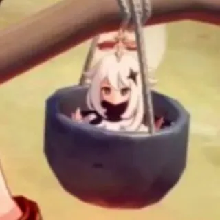 🗿 49e92f30 Paimon Genshin Impact Paimon, Genshin Impact, Anime, Gra wideo, Postać telegram sticker