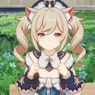 🥺 6eea9ddd Barbara Genshin Impact Anime, Gra, Genshin Impact, Barbara, Słodkie telegram sticker