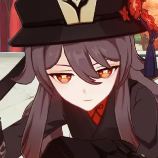 😒 7eea8795 Hu Tao Genshin Impact Anime, Genshin Impact, Hu Tao, Gra wideo, Gra, Postać telegram sticker