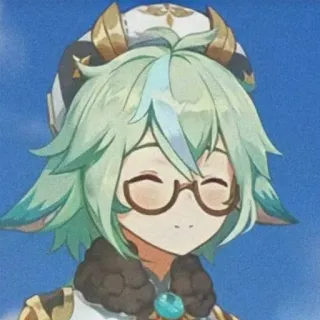 ☺️ 84c8bab4 Sucrose Genshin Impact Anime, Gra wideo, Sucrose, Genshin Impact, Postać, słodki telegram sticker