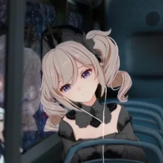 😕 85915afe Dziewczyna anime, Kreskówka, Słodkie, Postać, Portret telegram sticker