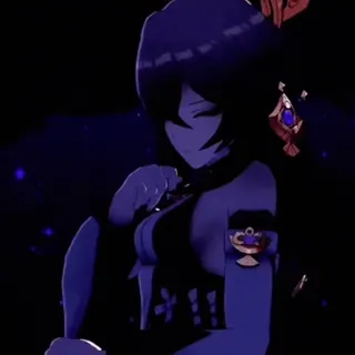 😈 9bf86dc4 Yelan Genshin Impact Anime, Yelan, Genshin Impact, Gra wideo, Postać telegram sticker