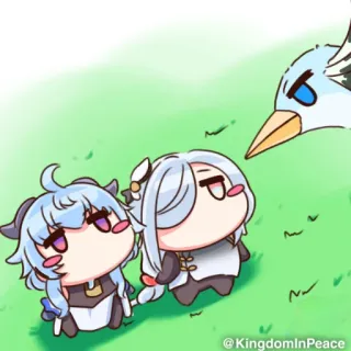 🧬 66d1fcad @KingdomInPeace 动漫, 可爱, 卡通, 插画 telegram sticker