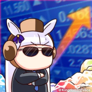 🧬 fcbc2e37 @KingdomInPeace 动漫, 角色, 眼镜, 金融, 看涨, 股市 telegram sticker