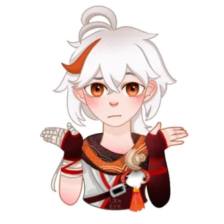 🤷‍♀ 137fe34a Kaedehara Kazuha Genshin Impact Anime, Videojuego, Personaje, Kazuha, Genshin Impact telegram sticker