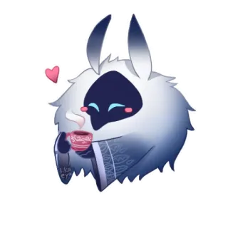 ☕️ 590c4eb4 mono, esponjoso, té, corazón, relajado, criatura, acogedor telegram sticker