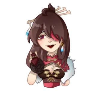 🍺 83dd4dd9 Beidou Genshin Impact Beidou, Genshin Impact, Anime, Personaje de videojuego, Pirata, Mujer telegram sticker