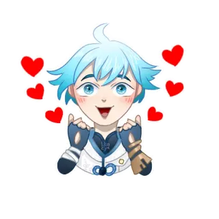 😍 a23ebb9b Chongyun Genshin Impact Anime, Chibi, Kawaii, Corazones, Lindo, Chongyun, Genshin Impact telegram sticker
