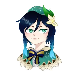 😏 ada08053 Venti Genshin Impact Venti, Genshin Impact, Anime, Videojuego, Personaje, Fanart telegram sticker