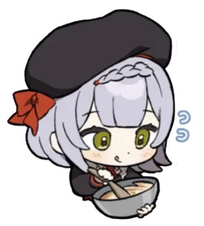 ๐ฅฃ 24ac485a anime, chibi, cartoon, cooking, cute telegram sticker