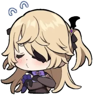 ๐ค 24f5d029 Fischl Genshin Impact anime, genshin impact, fischl, sticker, chibi, cute telegram sticker