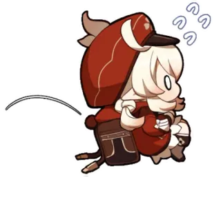 ๐จ 6a3d5400 Klee Genshin Impact anime, video game, chibi, Klee, Genshin Impact, cute telegram sticker