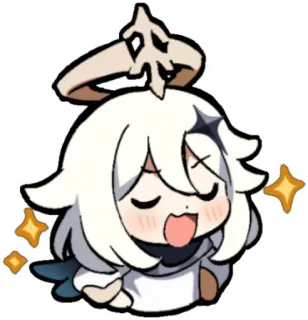 โจ 72e51817 Paimon Genshin Impact anime, game, genshin impact, paimon, sticker telegram sticker