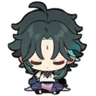 ๐งโโ๏ธ 7a632849 Xiao Genshin Impact anime, chibi, genshin impact, xiao, video game, character telegram sticker