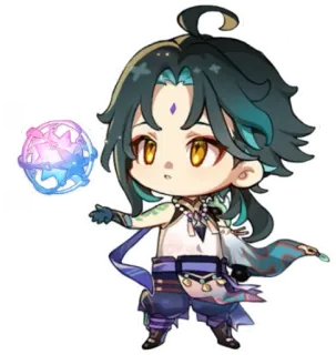 ๐ df806fc0 Xiao Genshin Impact Xiao, Genshin Impact, anime, chibi, video game telegram sticker