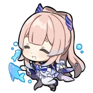 Genshin Chibi telegram stickers