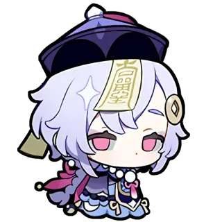 😒 4ddfc012 Qiqi Genshin Impact 原神, 七七, 动漫, 游戏, 僵尸 telegram sticker
