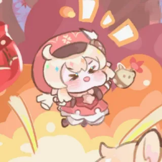 🍥 4d70533d Klee Genshin Impact 可莉, 原神, 动漫, 游戏, 可爱, Q版, 角色 telegram sticker