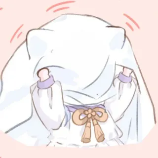 🍥 789437c2 猫, 可爱, 动漫, 幽灵, 卡哇伊, 角色 telegram sticker