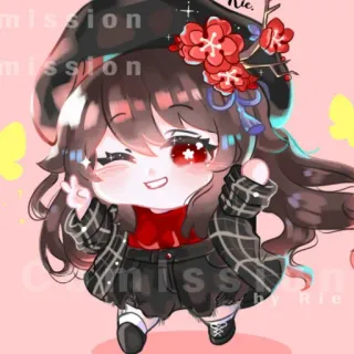 🎐 d5f33f90 动漫, Q版, 角色, 可爱, 卡通, 绘画 telegram sticker