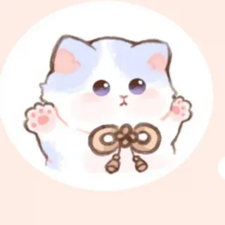 🍥 fabf5cb3 猫, 可爱, 小猫, 卡哇伊, 动物, 贴纸 telegram sticker