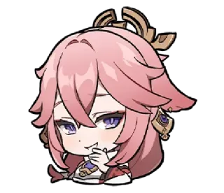 😏 fdf57494 Yae Miko Genshin Impact Anime, Game, Rubah, Genshin, Yae Miko telegram sticker