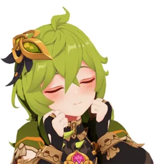😍 086859ae Collei Genshin Impact Anime, Spel, Schattig, Personage, Glimlach, Collei, Genshin Impact telegram sticker