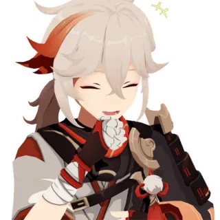 😜 0bc268d5 Kaedehara Kazuha Genshin Impact Anime, Spel, Genshin Impact, Kazuha, Kaedehara Kazuha, Sticker, Lachend telegram sticker