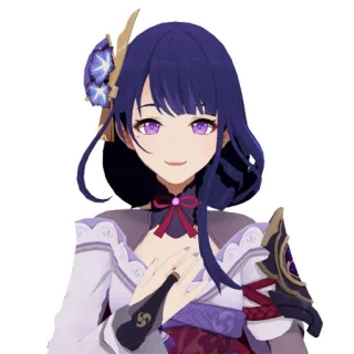 😘 538fd3dd Raiden Shogun Genshin Impact Anime, Videogame, Personage, Genshin Impact, Raiden Shogun telegram sticker