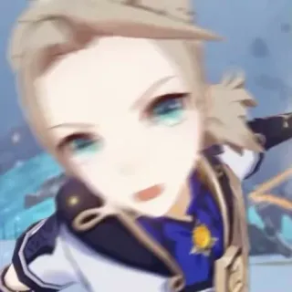 😤 a6650b96 Albedo Genshin Impact 动漫, 电子游戏, 金发, 角色, 原神, 阿贝多 telegram sticker