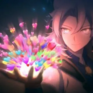 💕 c5fbe835 Albedo Genshin Impact 动漫, 阿贝多, 原神, 爱心, 游戏角色 telegram sticker