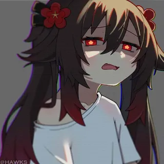 💠 ef5061b0 Hu Tao Genshin Impact อนิเมะ, เก็นชินอิมแพ็กต์, ฮูเต๋า, การ์ตูน, ง่วง, น่ารัก, วิดีโอเกม telegram sticker