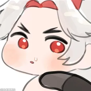 💠 1e32723a @HAWKS Anime, Personnage, Mignon, Autocollant, Fanart telegram sticker