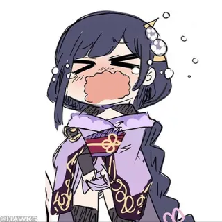 💠 20b1e9b5 @HAWKS Anime, Dessin animé, Mignon, Fille telegram sticker