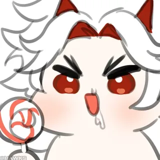 💠 3457f477 Arataki Itto Genshin Impact Anime, Arataki Itto, Genshin Impact, Personnage, Jeu vidéo, Autocollant, Dessin animé telegram sticker