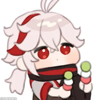 💠 491d2332 Kaedehara Kazuha Genshin Impact Kaedehara Kazuha, Genshin Impact, Jeu vidéo, Anime, Chibi, Personnage telegram sticker