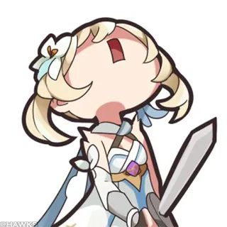 💠 97b97fe7 Animé, Personnage, Épée, Dessin animé telegram sticker