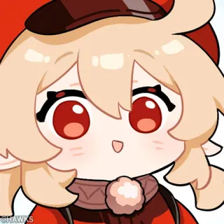 💠 1da17b9a Klee Genshin Impact 动漫, 游戏, 原神, 可莉, 角色, 可爱, 贴纸 telegram sticker