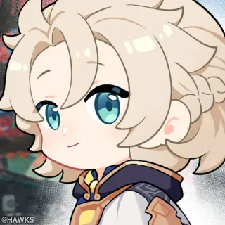 💠 31f0a794 Albedo Genshin Impact 原神, 阿贝多, 动漫, 卡通, 贴纸 telegram sticker