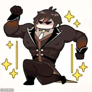 💠 511370a4 Zhongli Genshin Impact 钟离, 原神, 粉丝作品, 电子游戏, 角色, 游戏 telegram sticker