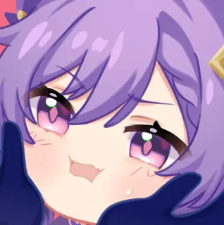 💠 6db65add 动漫, 猫, 可爱, 漫画, 卡哇伊, 紫色头发 telegram sticker