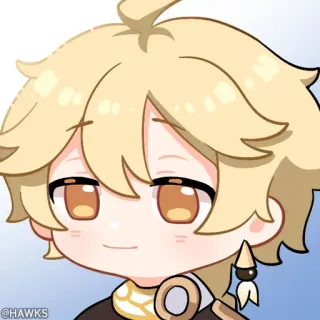 💠 86fa6b07 @HAWKS 动漫, Q版, 可爱, 数字艺术, 肖像 telegram sticker