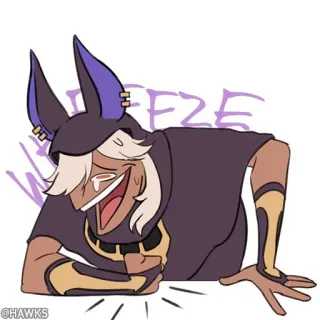 💠 8f7531e8 WHEEZE 喘息, 笑, 卡通, 搞笑, 动漫, 表情, 梗 telegram sticker